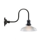 8-Inch Frosted Collar + Wall Sconce (Steel Wall Sconce)