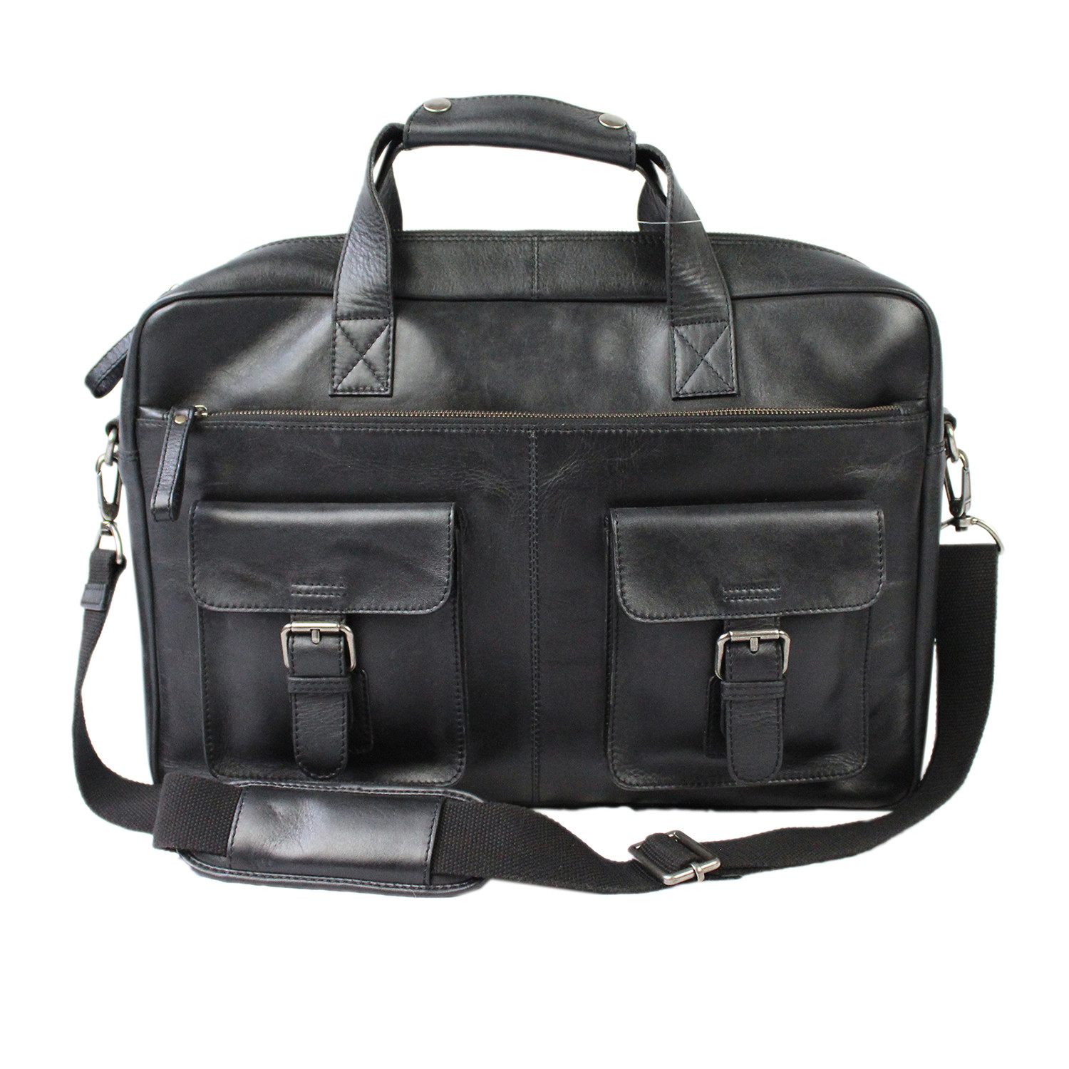Frankie's Briefcase // Black - Rawlings Leather Goods - Touch of Modern