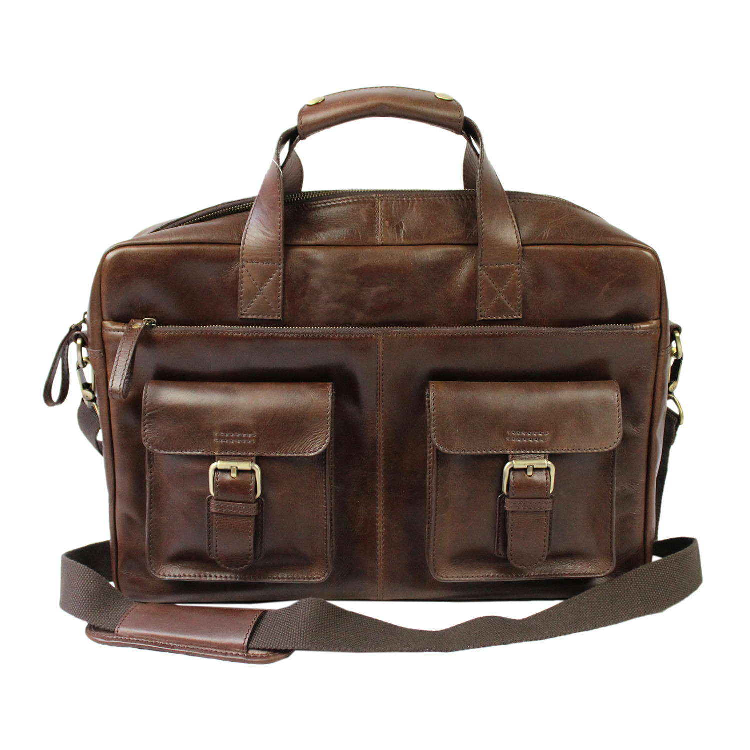 Frankie's Briefcase // Brown - Rawlings Leather Goods - Touch of Modern