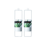 Upright Hanging Planter // Set of 2 // Small (Glossy White)