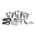 15-Piece Stainless Steel Blaumann Cookware Set