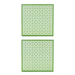 Breeze Block 15.5" Wall Tile // Set of 2 (Matte White)