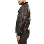 Canyon Leather Jacket // Brown (XL)