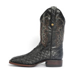 Rodeo Square Boot Ant Eater Print // Black (US: 10.5EE)