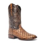 Rodeo Square Boot Ant Eater Print // Brown (US: 10EE)