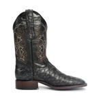 Rodeo Square Boot Ant Eater Print // Black (US: 7.5EE)