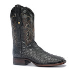 Rodeo Square Boot Ant Eater Print // Black (US: 7EE)