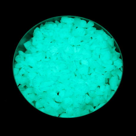 Glow-In-The-Dark Marble Stones // Aqua Blaze // 8-15mm