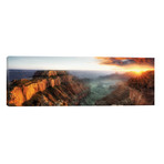 Sunset Grand Canyon V by Dennis Frates (60"W x 20"H x 0.75"D)