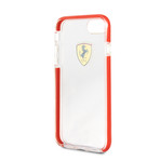 Transparent Shockproof Hard Case // iPhone SE/8/7 // Red