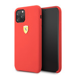 Silicone On Track iPhone Case // Metal Logo (IPHONE 13 PRO // Red)