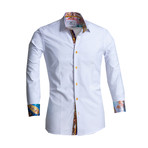 Gavin Reversible Cuff Button Down Shirt // White (3XL)