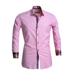 Paisley Reversible Cuff Button Down Shirt // Pink (3XL)
