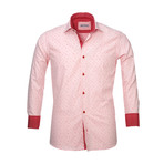 Conrad Floral Reversible Cuff Button Down Shirt // Light Pink (3XL)
