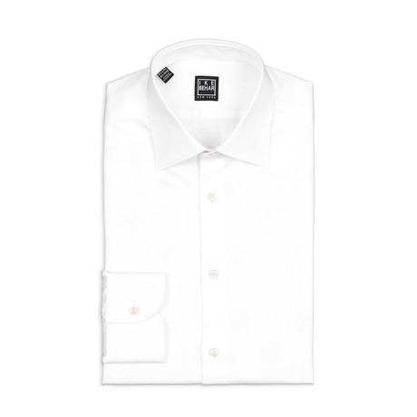 William Semi Point Spread Collar Shirt I // White (15-32/33)