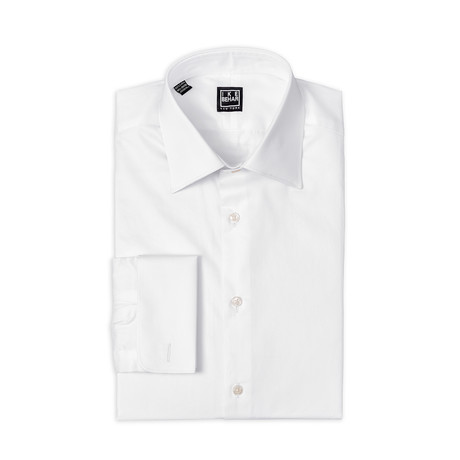 William Semi Point Spread Collar Shirt II // White (15-32/33)