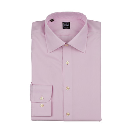William Semi Point Spread Collar Shirt // Pink (15-32/33)