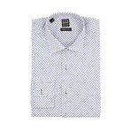 Marcus Medium Spread Collar Shirt // Blue + White (15-32/33)