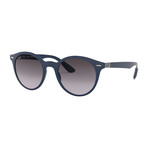 Unisex Phantos Sunglasses // Blue + Gray Gradient