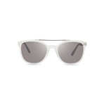 Clayton Polarized Sunglasses (Crystal Frame + Graphite Lens)