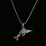 925 Sterling Silver Swordfish Necklace