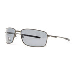 Oakley // Men's 4075 Square Wire Polarized Sunglasses // 60mm // Carbon