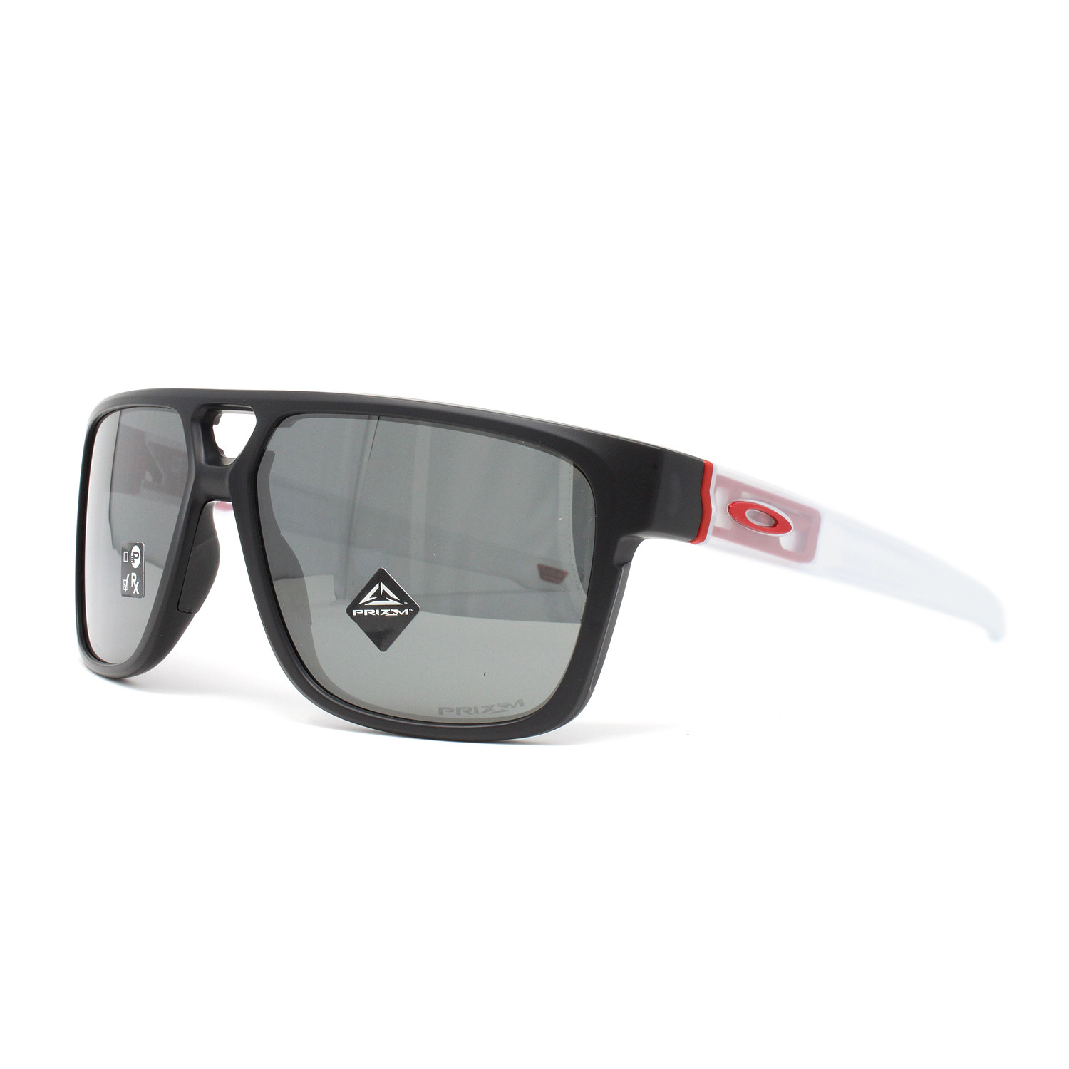 Men's Crossrange Patch OO9382 Sunglasses // Matte Black + White ...