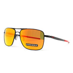 Men's Gauge 6 OO6038 Polarized Sunglasses // Polished Black + Orange