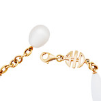Mimi Milano 18k Rose Gold White Agate Bracelet