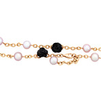 Mimi Milano 18k Rose Gold Black Agate Necklace II // Store Display