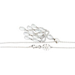 Mimi Milano 18k White Gold Diamond + White Topaz Necklace // Store Display