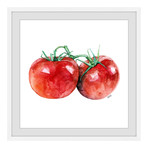 Tomatoes // Framed Painting Print (12"W x 12"H x 1.5"D)