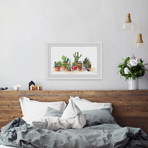 Potted Plants // Framed Painting Print (12"W x 8"H x 1.5"D)