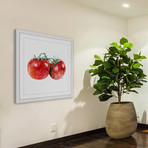 Tomatoes // Framed Painting Print (12"W x 12"H x 1.5"D)