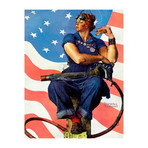 Rosie the Riveter // Painting Print on Wrapped Canvas (24"W x 31"H x 1.5"D)