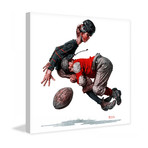 Fumble or Tackled // Painting Print on Wrapped Canvas (12"W x 12"H x 1.5"D)