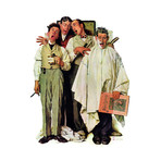 Barbershop Quartet // Painting Print on Wrapped Canvas (24"W x 31"H x 1.5"D)