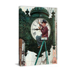Clock Repairman // Painting Print on Wrapped Canvas (24"W x 31"H x 1.5"D)