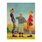 Coin Toss // Painting Print on Wrapped Canvas (24"W x 31"H x 1.5"D)