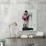 Jockey Weighing In // Painting Print on Wrapped Canvas (24"W x 29"H x 1.5"D)