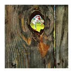Knothole Baseball // Painting Print on Wrapped Canvas (12"W x 12"H x 1.5"D)