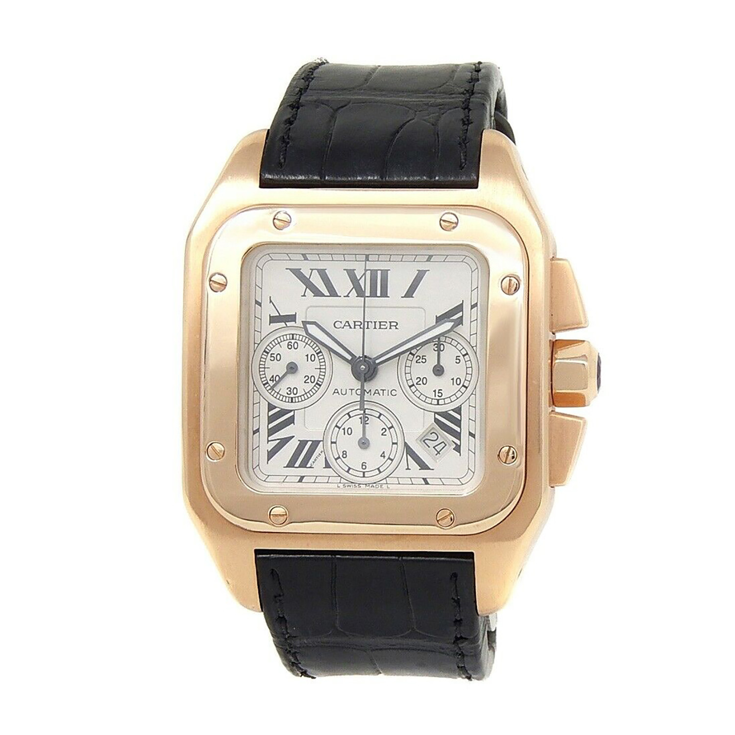 cartier santos 100 xl chronograph for sale
