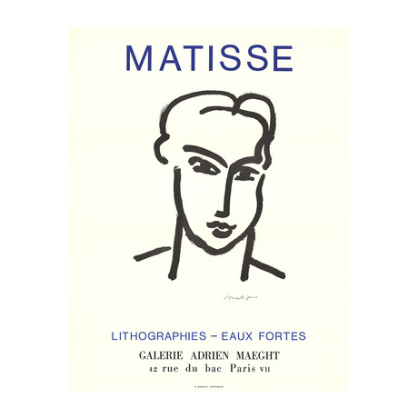 Henri Matisse // Katia // 1964 Offset Lithograph