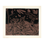 Pablo Picasso // Les Danseurs au Hibou // 1962 Linocut