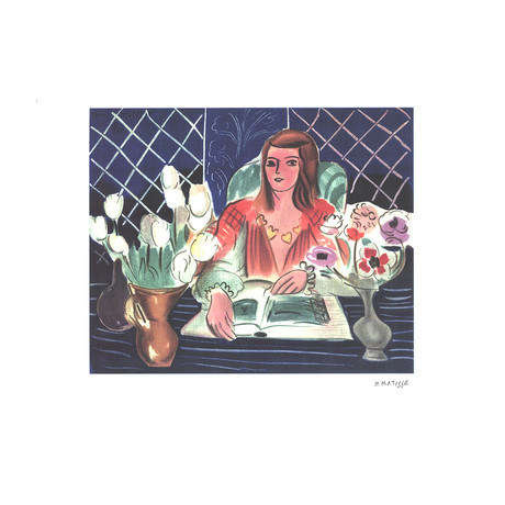 Henri Matisse // Annelies, White Tulips, and Anemones // Lithograph