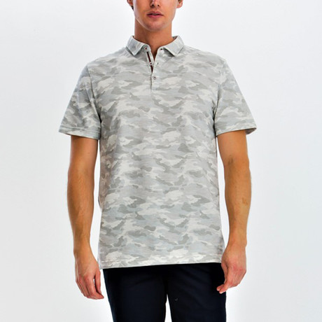 Clarence Short Sleeve Polo Shirt // Camo (S)