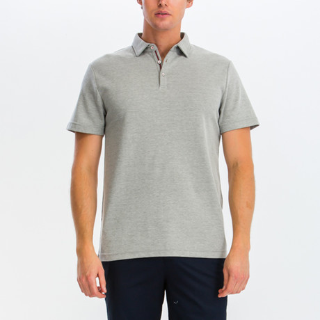 Zach Short Sleeve Polo Shirt // Gray (S)