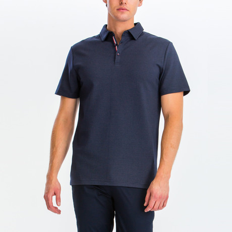 Shoosh Short Sleeve Polo Shirt // Navy (S)