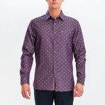 Philip Slim Fit Long Sleeve Button Down Shirt // Purple (XL)
