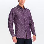 Philip Slim Fit Long Sleeve Button Down Shirt // Purple (M)